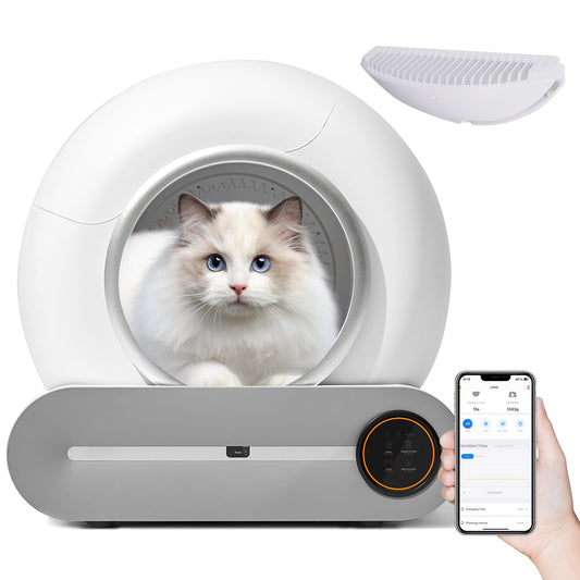 Pippinpet Self-cleaning cat litter box, automatic deodorization, App control, supports 2.4G WiFi