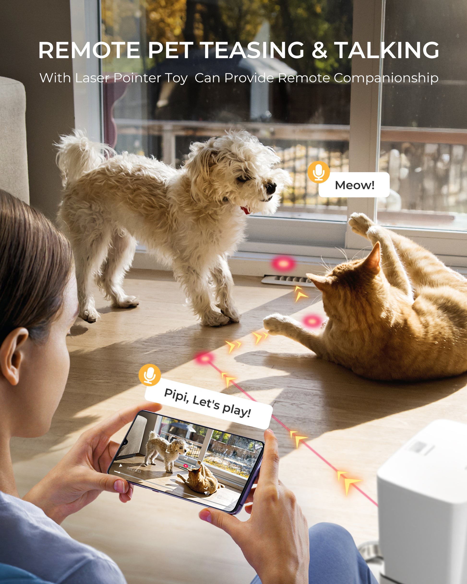 7L Automatic Cat Feeder with Camera & 2-Way Audio Support 5G WiFi